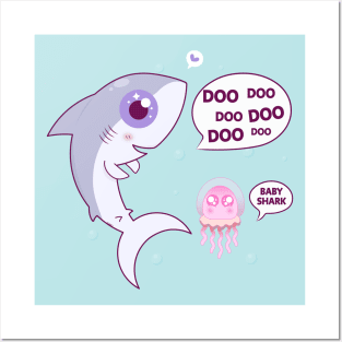 Baby Shark Posters and Art